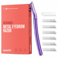 ZOMCHI Eyebrow Razor for Women & Men, Precision Cover, Purple
