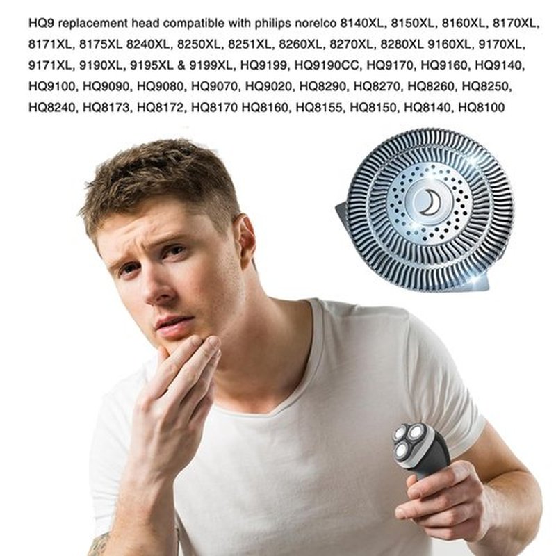 Philips Norelco HQ9 Replacement Shaver Heads - 6 Pack Compatible Blades for Electric Shavers