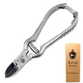 Professional Toenail Clippers for Thick Toe Nails - Heavy Duty Medical Grade Podiatry Stainless Steel Nail Clippers Cutter Trimmer Toenail Scissors for Men Seniors Podiatrist Tools (Silver, 6.25 Inch)