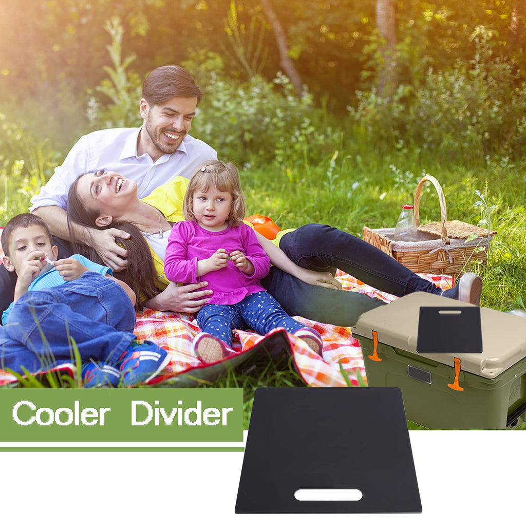 Poweka Cooler Divider Cutting Board -Size 65 Compatible with Yeti Tundra 65 Quart Models Cooler Accessories,Black