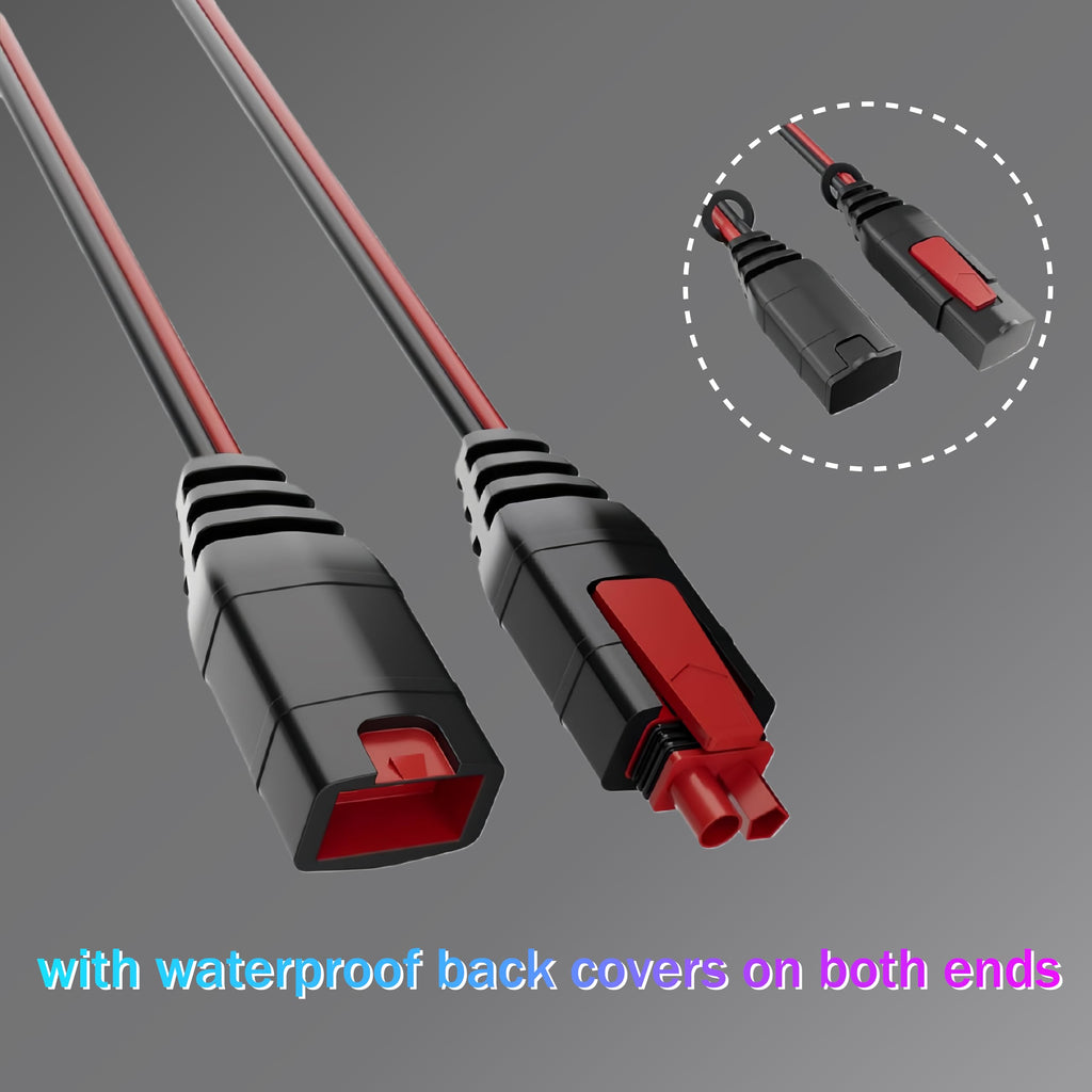 (2 Pack)10FT GC004 X-Connect Extension Cables, Fits for NOCO Smart Battery Chargers - Extension Cable Wire Harness Replacement Accessory, Compatible with GENIUS1, GENIUS2, G750, G1100, G3500