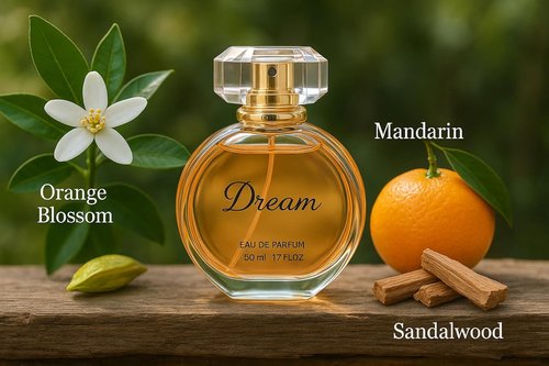Orange Blossom Women's Perfume by [Brand Name] - Luxurious Eau de Parfum with Mandarin & Sandalwood | 50ml