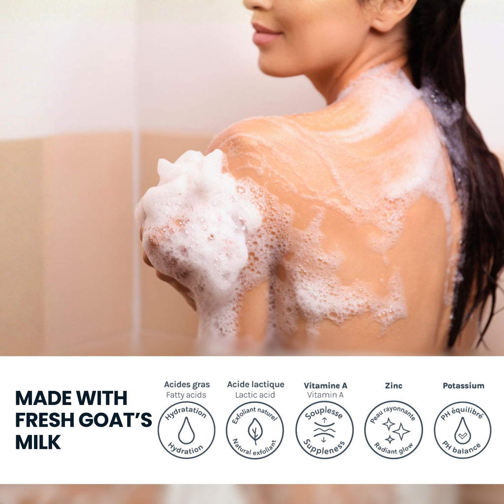 Caprina Fresh Goat’s Milk Bar Soap, SHEA BUTTER, 5 oz (141 g), Pack of 1, Moisturizing Goat Milk Soap Bar with Vitamins A, B2, B3