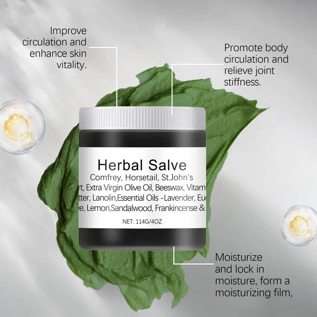 ETUIH Organic Herbal Salve, Comfrey Organic Herbal Salve Cream Ointment 4oz (1PCS)