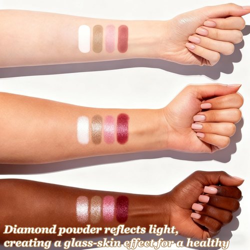 Regine Switzerland Eye & Cheek Palette - 4-In-1 Makeup Kit for Natural Glow & Contouring