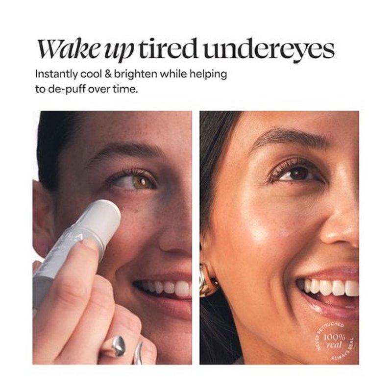 TULA Skin Care Eye + Lip Duo - Energizing Spresso Eye Balm & Plumping Glaze Lip Treatment Set