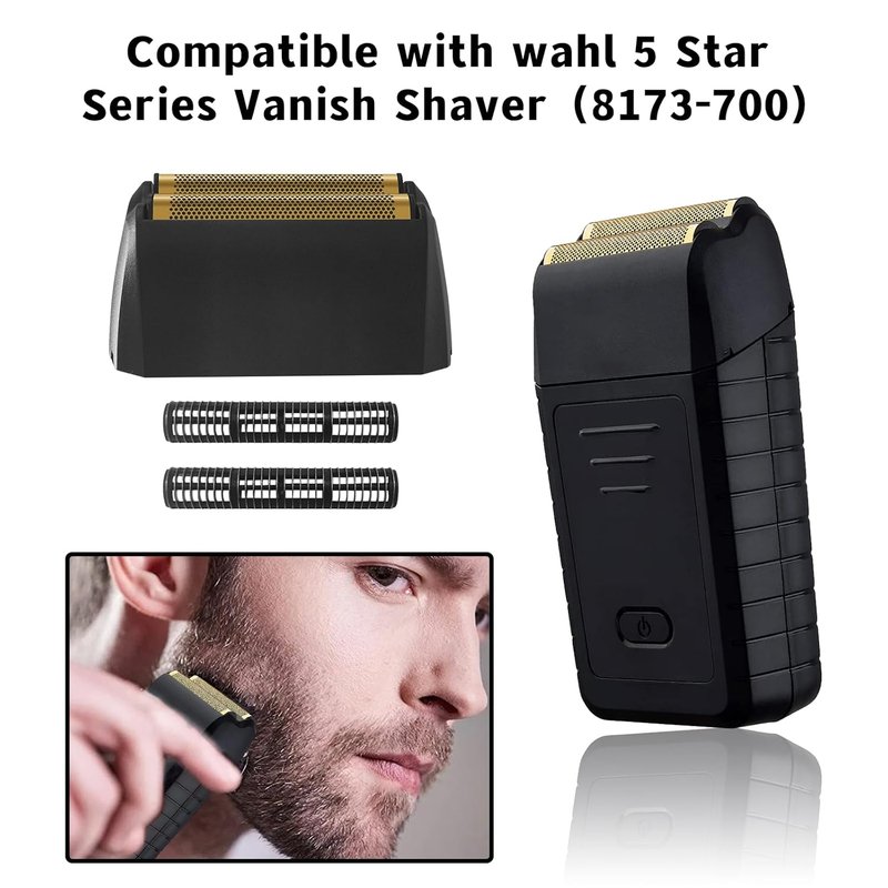 Wahl 5 Star Series Replacement Foil - 2 Pack for Vanish Shaver 8173-700 | Durable Black Design