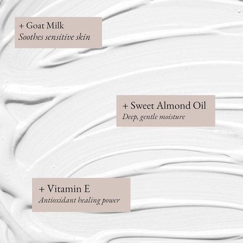 Goat Milk Body Lotion - Fragrance-Free Natural Moisturizer for Dry Sensitive Skin | 16oz Fast-Absorbing & Lightweight