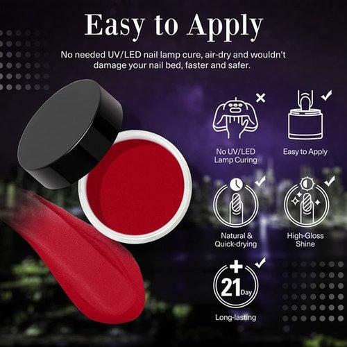 19Pcs AZUREBEAUTY Dip Powder Nail Kit Starter 12 Colors, Pink Blue Nude Winter Dipping Powder System Essential Liquid Set with 2-in-1 Base/Top Coat Ativator for French Nail Art Manicure Salon DIY Home