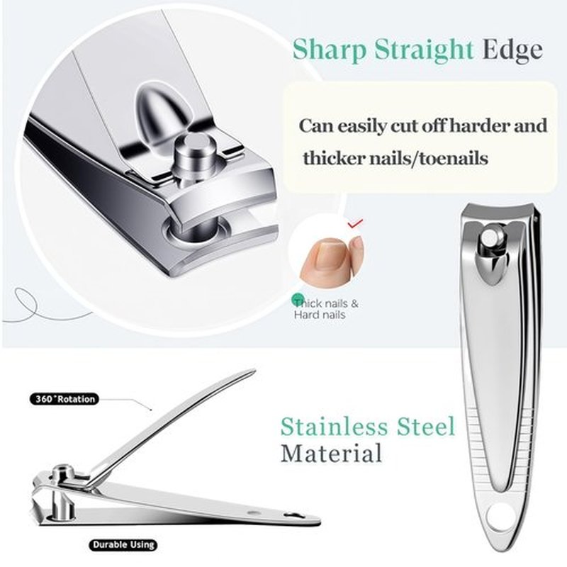 AVERZELLA 30-Pack Fingernail Clippers Pack, Stainless Steel Small Nail Clippers in Bulk, Portable Travel Mini Finger Nail Clippers for Women Men Homeless Care Package Supplies Bulk Set
