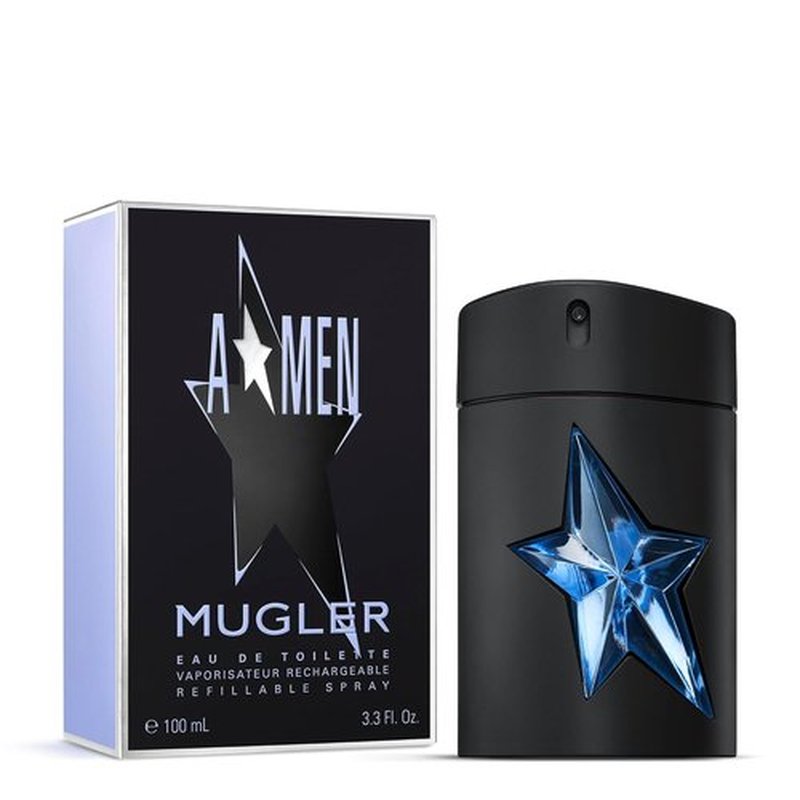 Mugler A*Men Eau de Toilette | Long-Lasting Men's Cologne with Woody & Ambery Notes