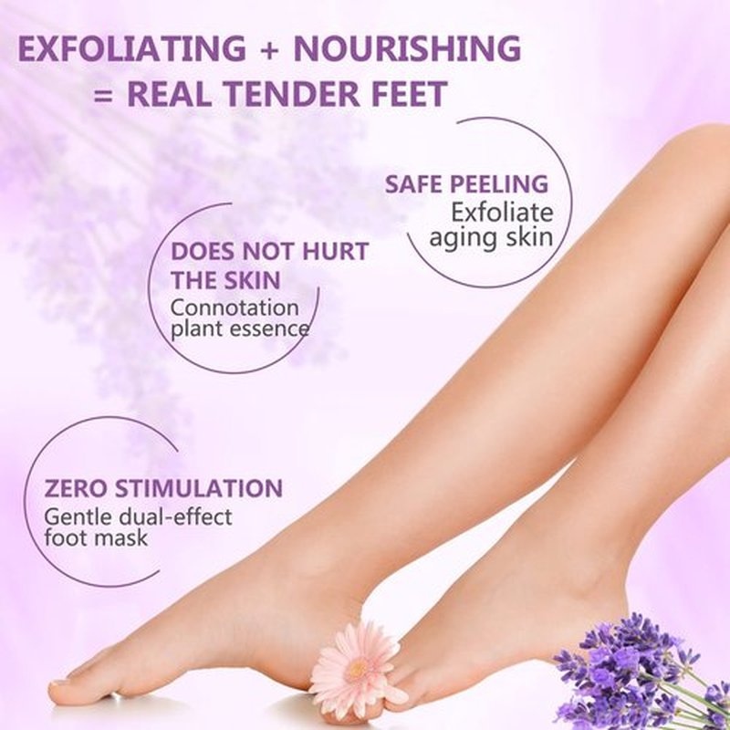 Foot Peel Masks for Dry Cracked Feet 5 Pack,Exfoliating Foot Mask, Natural Exfoliator for Dead Skin, Callus, Repair Rough Heels for Men Women,Make your Foot Baby Soft in 7 Days, AlIVER