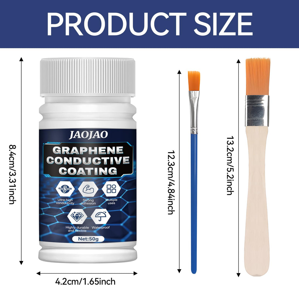 JAOJAO Conductive Paint, Conductive Graphite Paint, 50g
