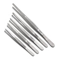 Cynamed Set of 5 Thumb Tweezer Multipurpose Forceps (Toothed, 1x2 Teeth) - Stainless Steel, 4.5in.-8 in.
