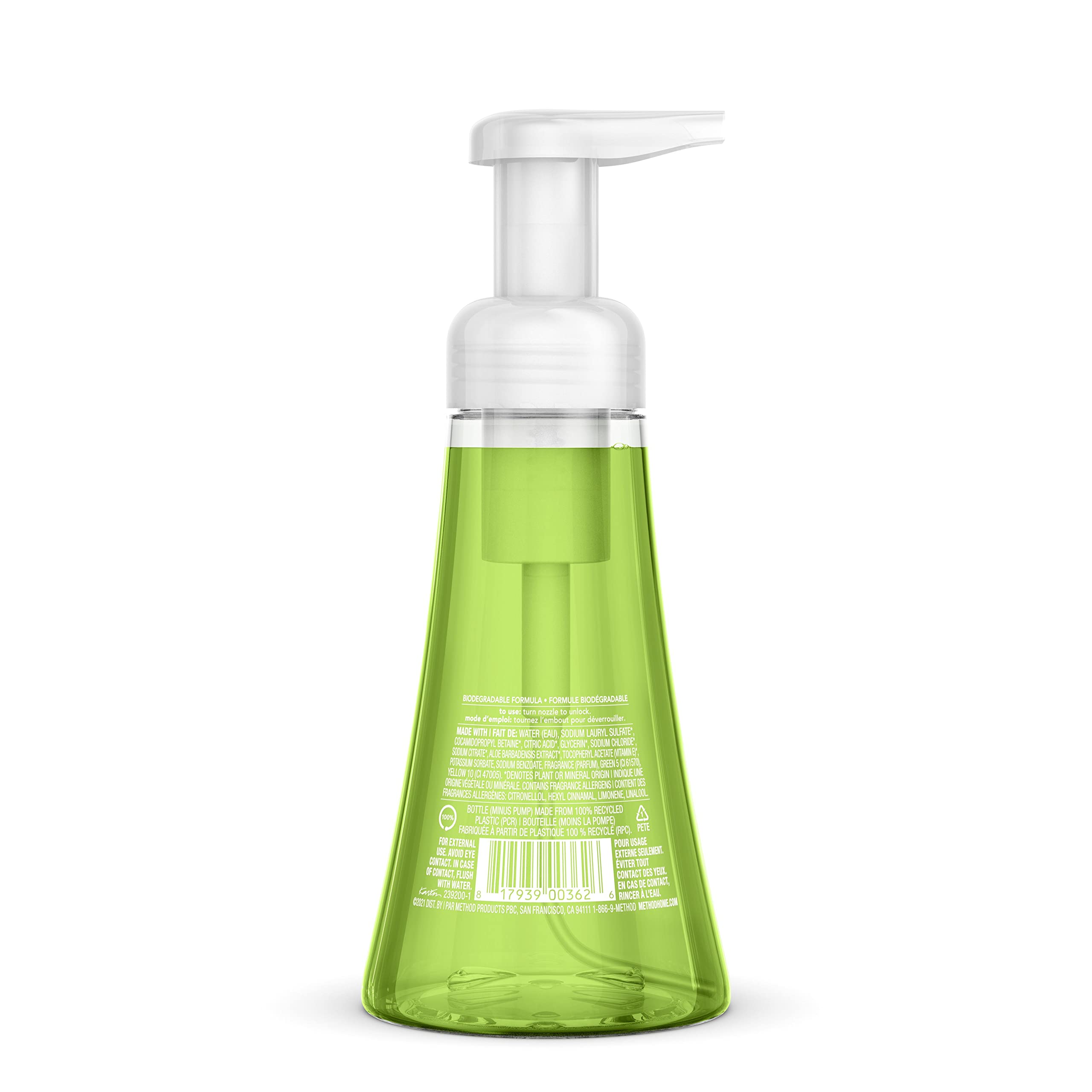Method Foaming Hand Soap Refill, Orange Ginger, Recyclable Bottle, 28 fl oz (Pack of 4)