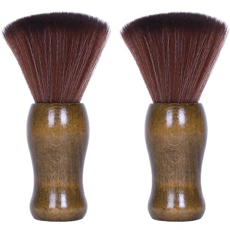 Neck Duster Brush Professional Barber Neck Duster Brush Soft Barber Face Cleaning Hairbrush Nylon Hair Cutting Kits Barber Accessories Cleaning Supplies