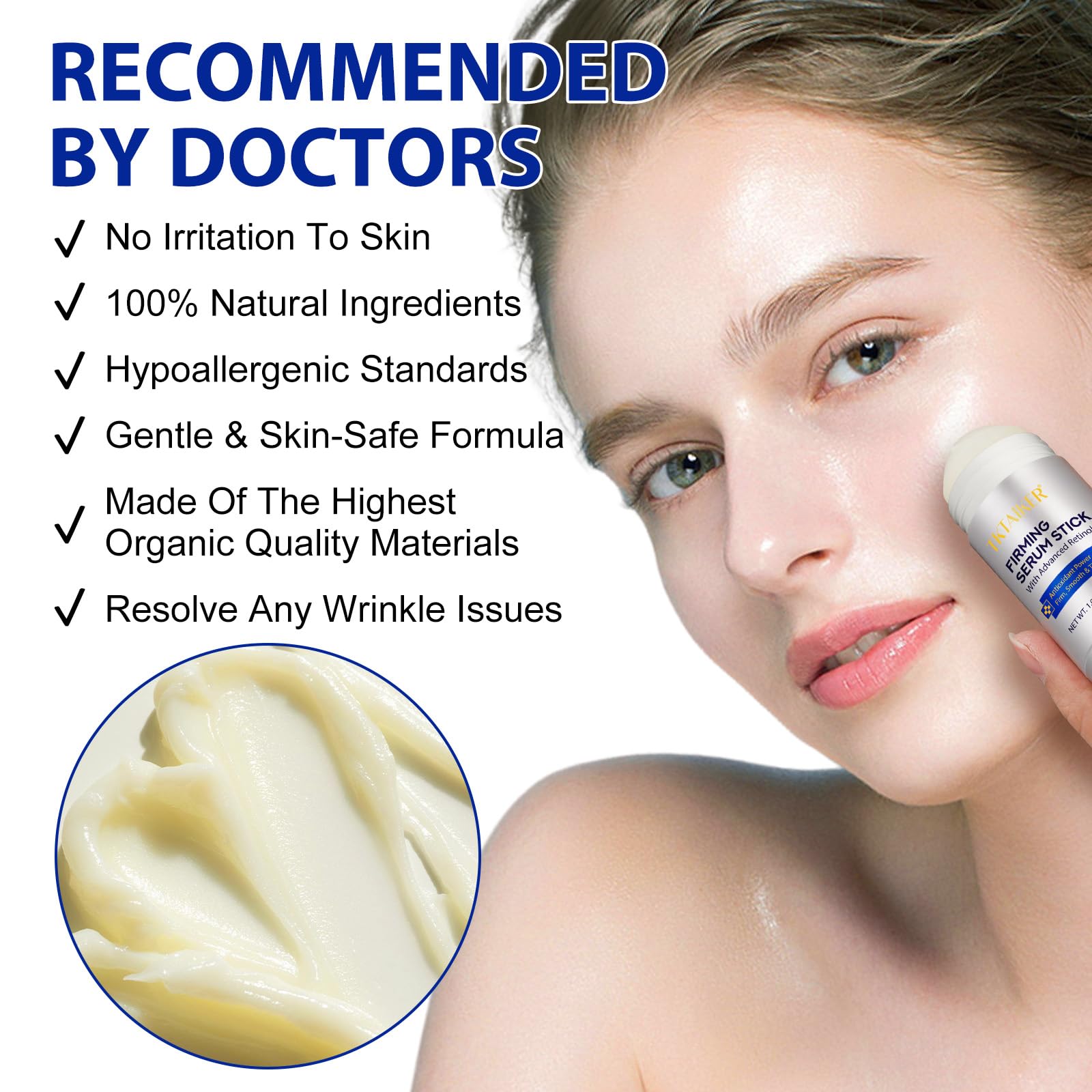Advanced Retinol Firming Stick – Antioxidant-Enriched and Peptde to Visibly Tighten and Firm Wrinkles and Laugh Lines, Visible Results in 3-4 Weeks 1.0 Oz