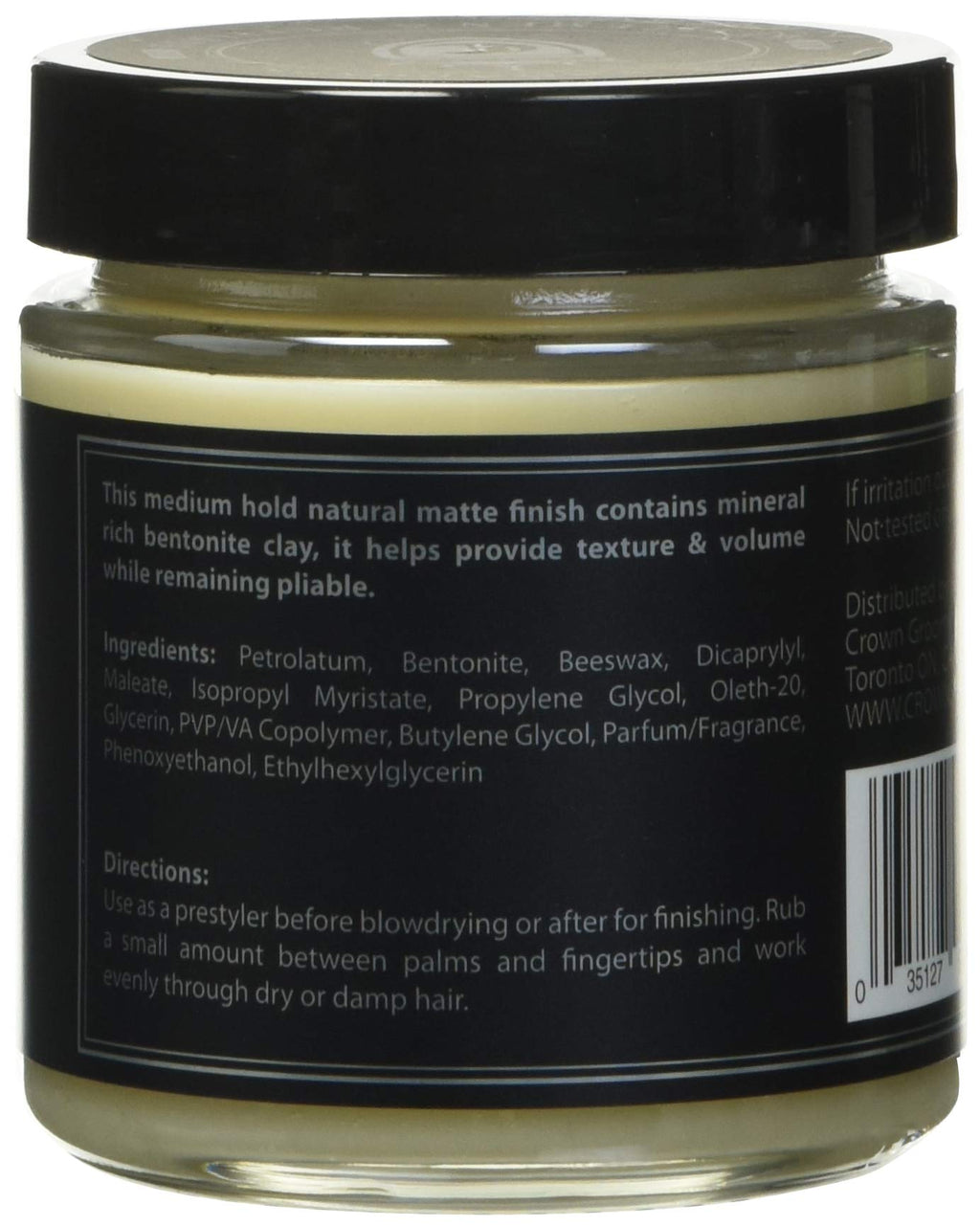Crown Shaving Hippie Killer Matte Styling Clay , 120 milliliters/4 ounces