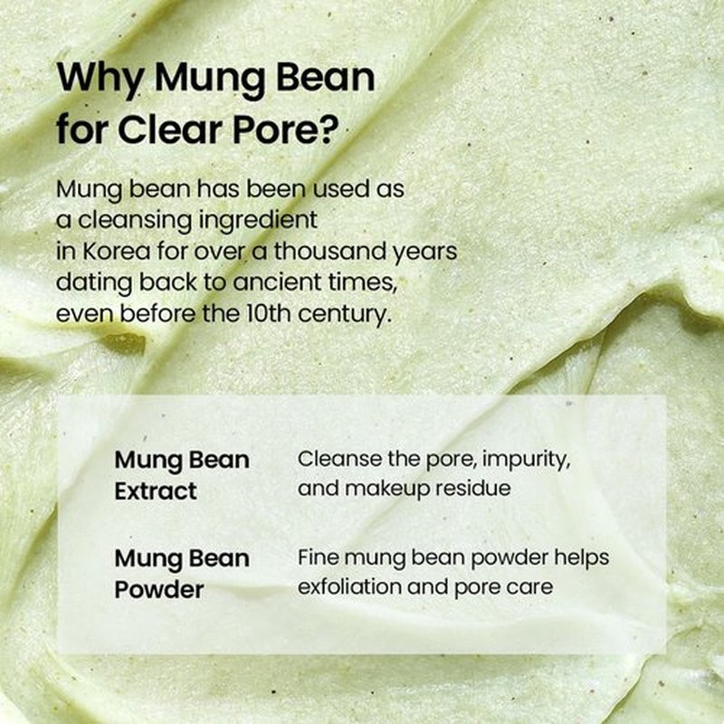beplain Mung Bean pH-Balanced Cleansing Foam (2.7fl.oz/80ml) | Fragrance-Free | Non-Comedogenic Tested | Deep Pore Facial Cleanser | Suitable for Sensitive Skin | Face Mask Cleanser | Korean Skincare
