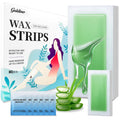 Wax Strips, 80pcs Wax Strips For Face & Body, Waxing Strips For Women, For Bikini, Lip, Body, Facial Hair Removal (40*Big, 40*Small，6*Wipes)