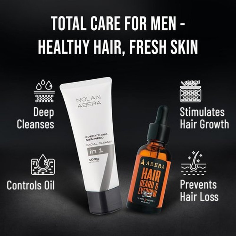 ABERA Nolan Daily Facial Cleanser for Men - Niacinamide & Zinc Oil Control Face Wash | 3.53 oz