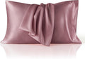 Bedsure Satin Pillowcase Set of 2 | King Size Nostalgia Rose - Silky Soft for Hair & Skin, 20x36 Inches