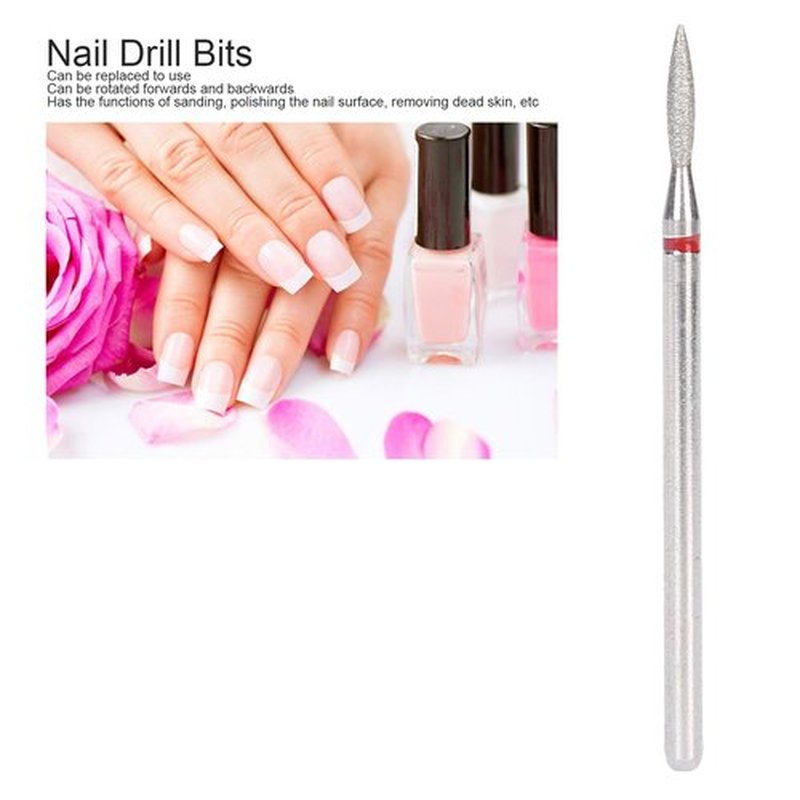 Practical Nail Drill Bits, Nail Drill Bit Set, 50Pcs Nail Polishing Grind Head Replacement Accessory Manicure Tool For Nails Cuticle Clean Pedicure (F-1.8Mm)