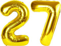 Regine Switzerland 40-Inch Gold Number 27 Balloons - Perfect for Birthdays, Weddings & Celebrations