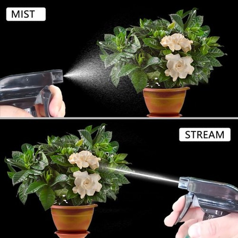 Plant Mister Glass Spray Bottle - 13oz Reusable Green with Adjustable Nozzle for Indoor Plants & Gardening