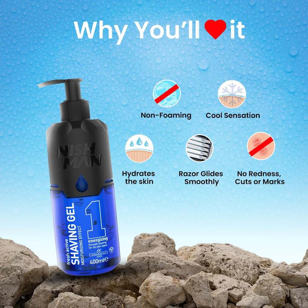 Nishman Shave Gel Energizing No1 400 ml
