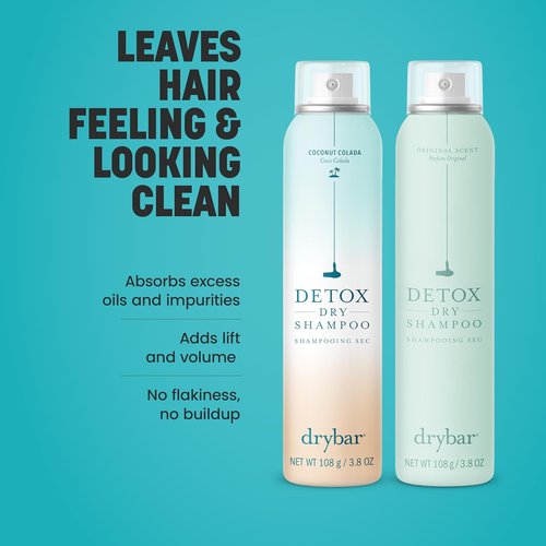 Clean Sweep Detox Duo Kit - Holiday Gift Set with Dry Shampoo Twin Pack - Coconut Colada & Original Scent | 2 x 3.8 oz Cans