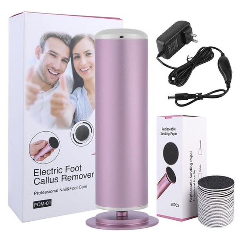 Electric Foot Callus Remover – Foot Callus Remover for Feet with 60 Sandpaper Discs, Adjustable Speed Pedicure Tools for Dead Skin, Professional Electric Feet Callus Remover for Home Use