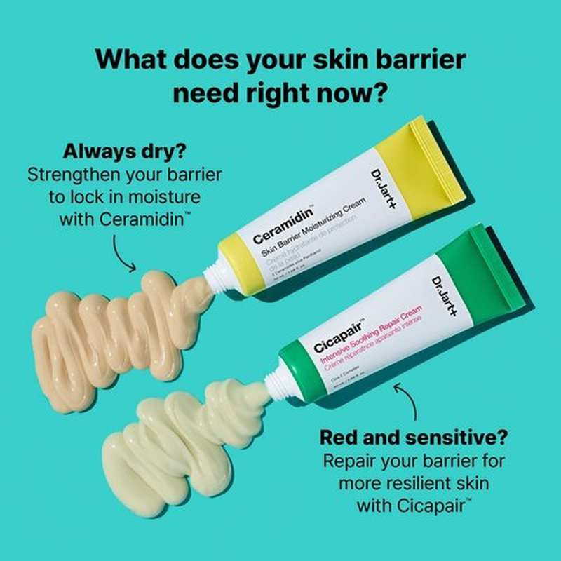 Dr.Jart+ Ceramidin Skin Barrier Korean Face Cream Moisturizer with Ceramides and Panthenol | Korean Skin Care | Travel Size, 0.5 Fl Oz