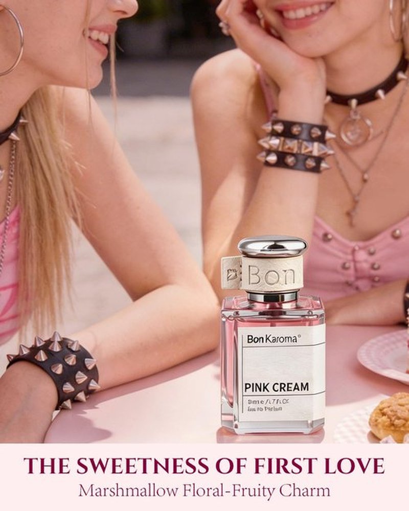 Pink Cream Eau de Parfum for Women - 1.7 oz Long-Lasting Fragrance with Strawberry, Rose, and Musk