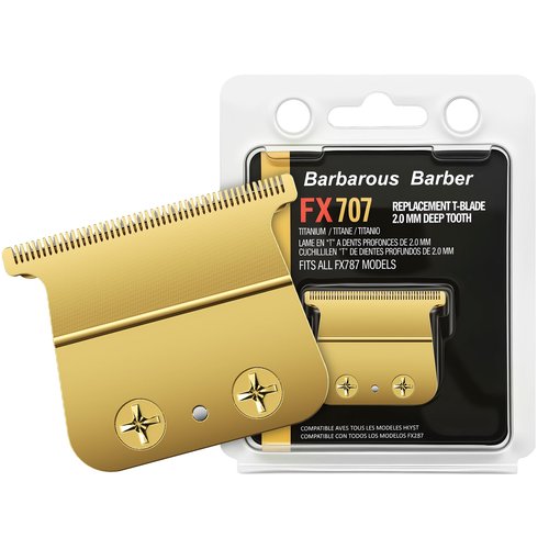 Replacement Hair Trimmer Blades Compatible with BaByliss FX787, FX799, FX726, FX729, FX707Z, DLC 2.0 Standard & Fine, Tooth T-Blades for Precision Hair Trimmers, Long-Lasting Barber Trimmer Blades