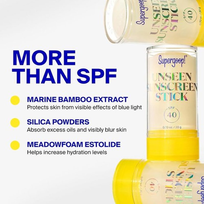 Supergoop! Unseen Sunscreen Stick - SPF 40 - Clear & Invisible Protection - 0.7 fl oz | For All Skin Types