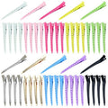 Lawie 50 Pack 3.5" Metal Alligator Hair Styling Curl Clips Hair Salon Duckbill Hair Sectioning Clips Crocodile Hair Pins Barrettes Accessories for Women Girls (Colorful)