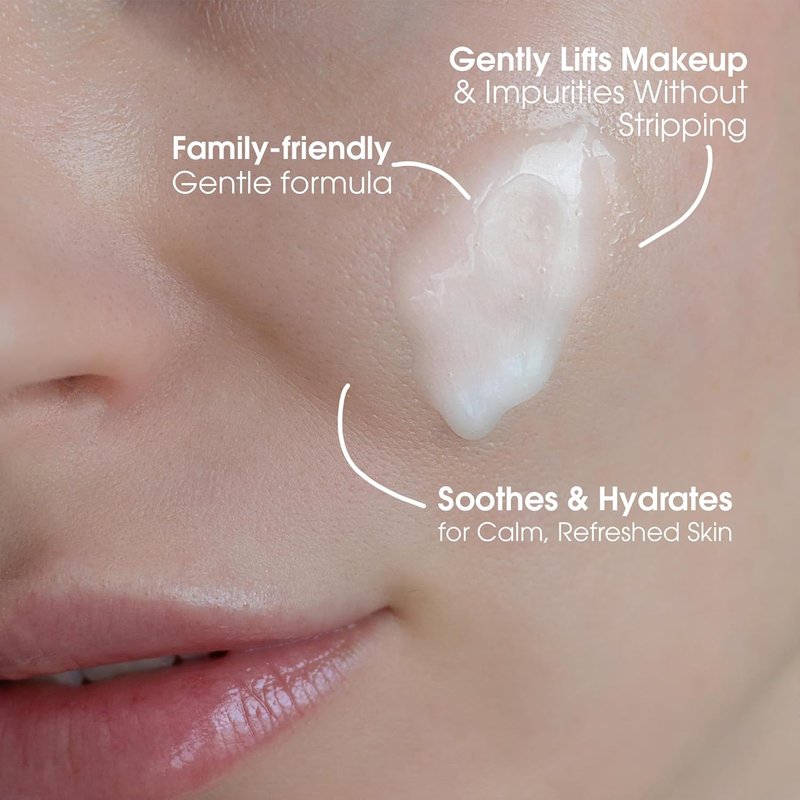 Yes To Cucumbers Daily Gentle Milk Cleanser - Soothing Face Wash with Cucumber Extract & Green Tea | 6 Fl Oz
