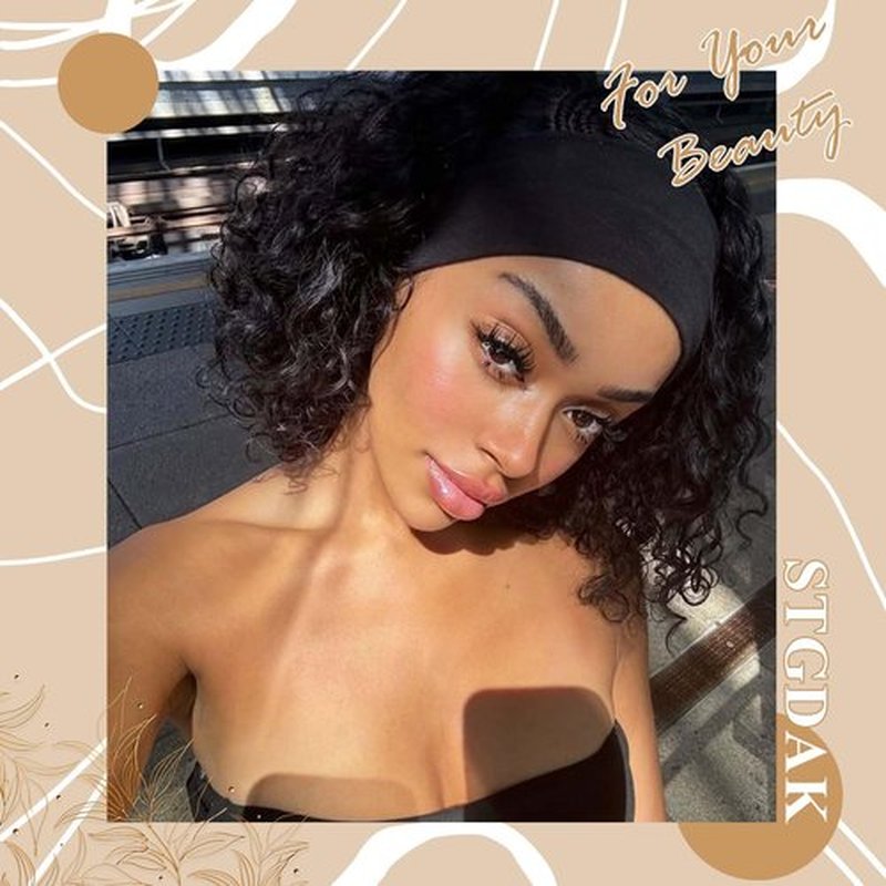 STGDAK Wide Headband Boho Head Bands For Women's Hair Band Burgundy Black Head Wraps Leopard Turban Knotted Headband Non Slip Sweatband Soft Hair Scarf Headbands 3 Pcs
