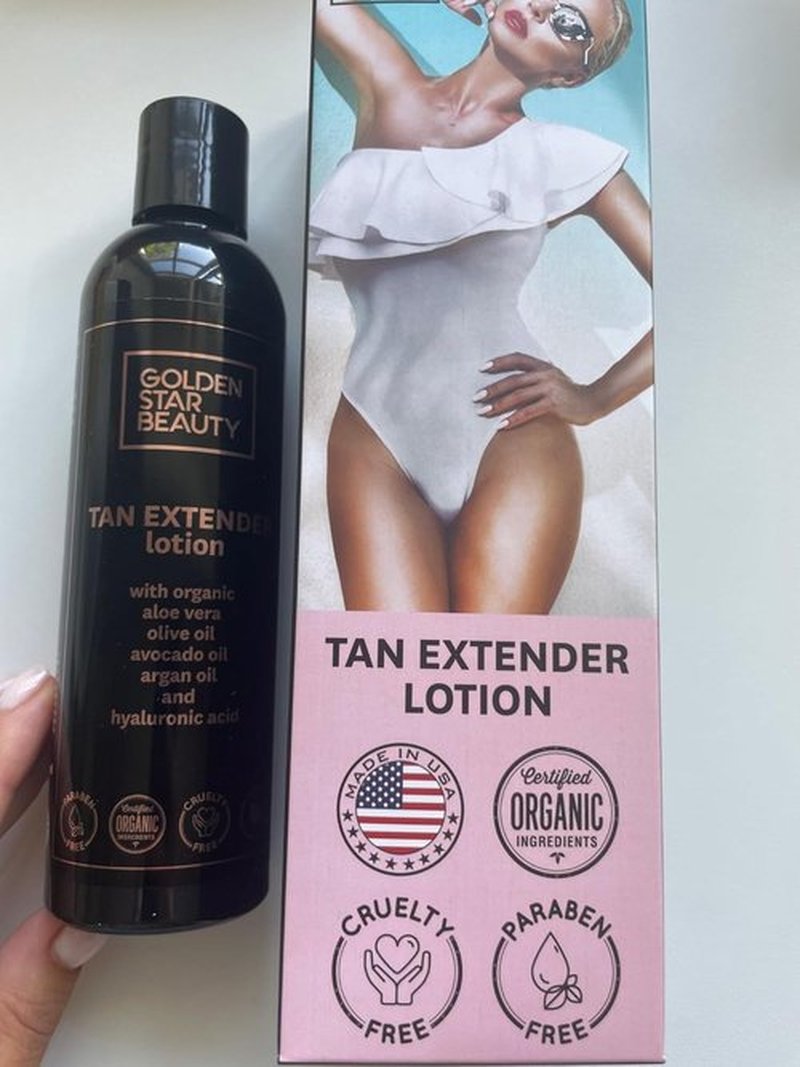 **Tan Extender Daily Moisturizer by [Brand Name] - Organic Oils & Hyaluronic Acid for Long-Lasting Tan | 8.0 fl. oz.**