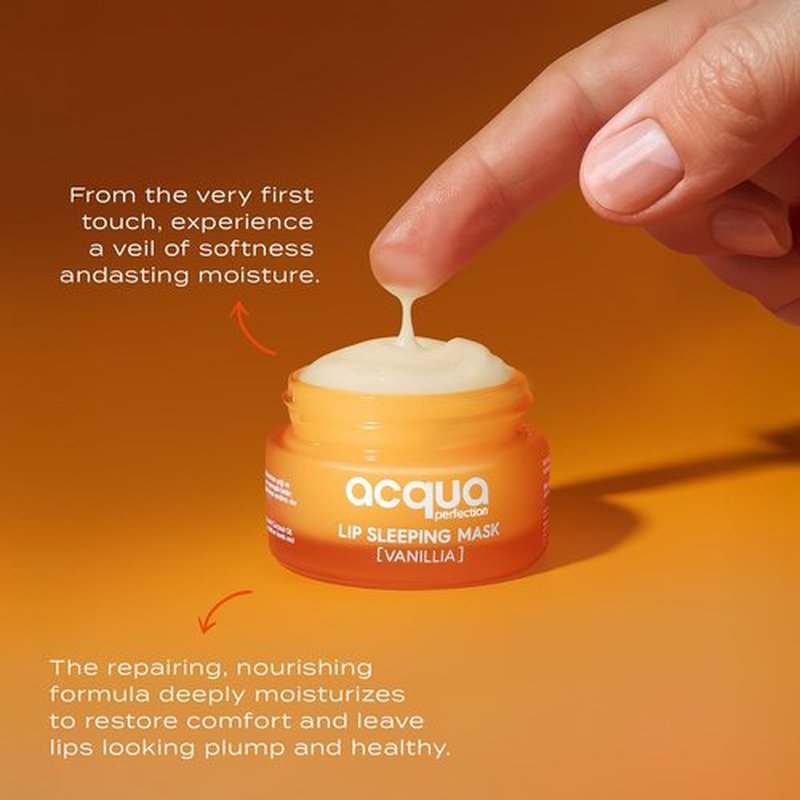 Skiennix Overnight Lip Sleeping Mask - Intense Moisture Treatment with Shea & Murumuru Butter - 8 Hour Hydration for Dry Lips