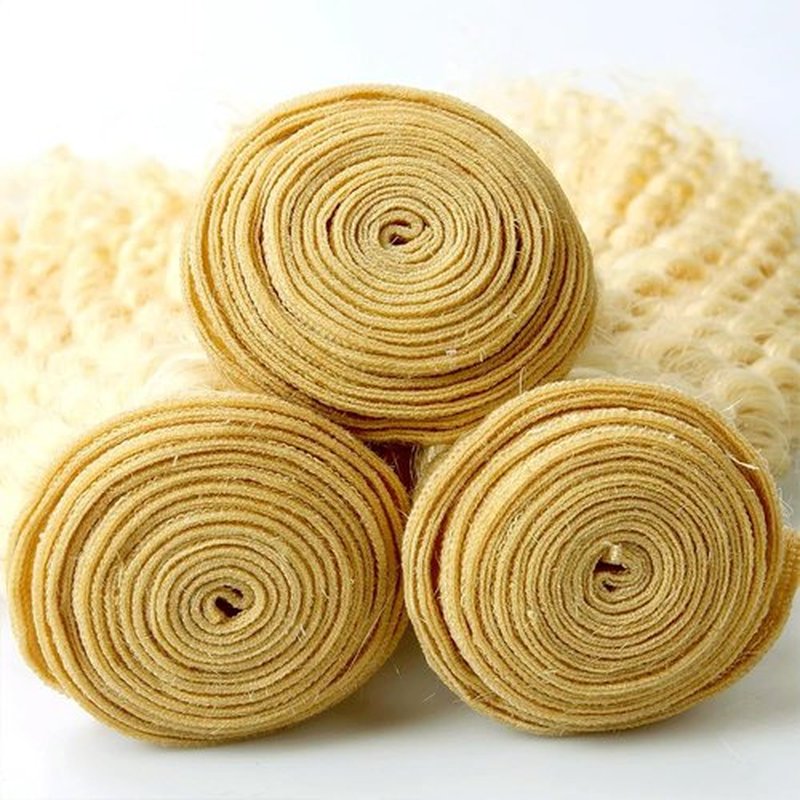 LOIUMGUU Blonde Kinky Curly Human Hair Bundles 613 Kinky Curly Bundles Unprocessed Brazilian Virgin Remy Sew-In Hair Weave 12 14 16 Inch Real Blonde Kinky Curly Hair Weave Soft & Silky Full &Thick