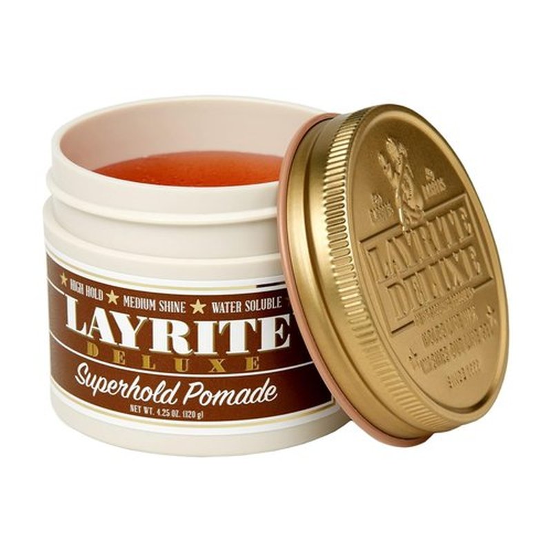 Layrite Superhold Pomade - Maximum Hold & Shine | 4 Oz Hair Styling Product