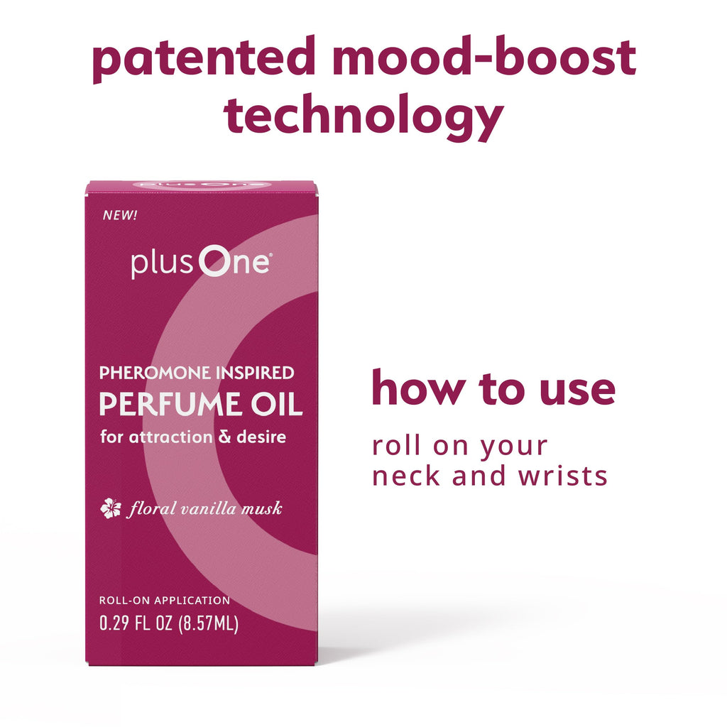 plusOne Pheromone Inspired Perfume Oil – Floral Vanilla Musk, 0.34 fl oz