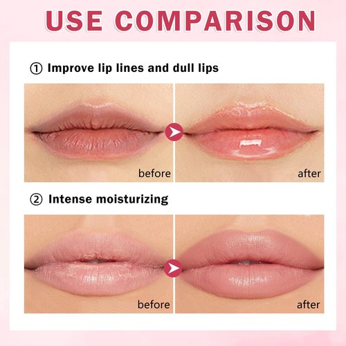 LZXLUKGIR 4PCS Honey Lip Balm Hydrating Honey Lip Mask Overnight Propolis Bee Lip Balm Prevention Dry and Cracked Lip Scrub Exfoliator (Honey+Strawberry+Coconut+Watermelon)