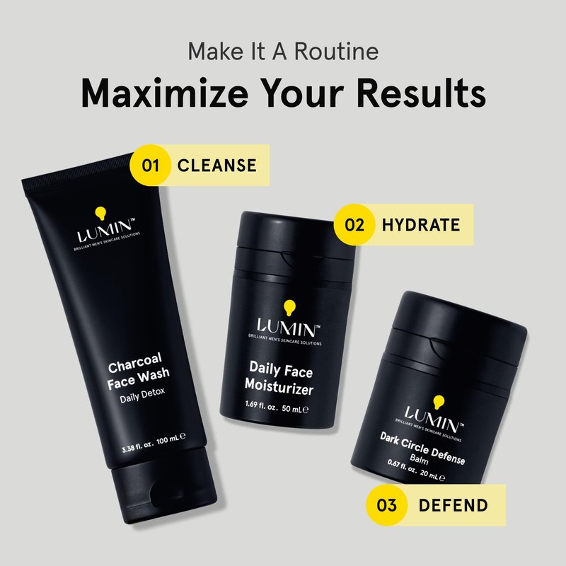 Lumin Charcoal Face Wash for Men – Daily Detox Cleanser, Hydrating Face Wash, Gently Removes Dirt & Oil, Unclogs Pores, Exfoliates, Refreshing Skincare for All Skin Types, 3.4oz