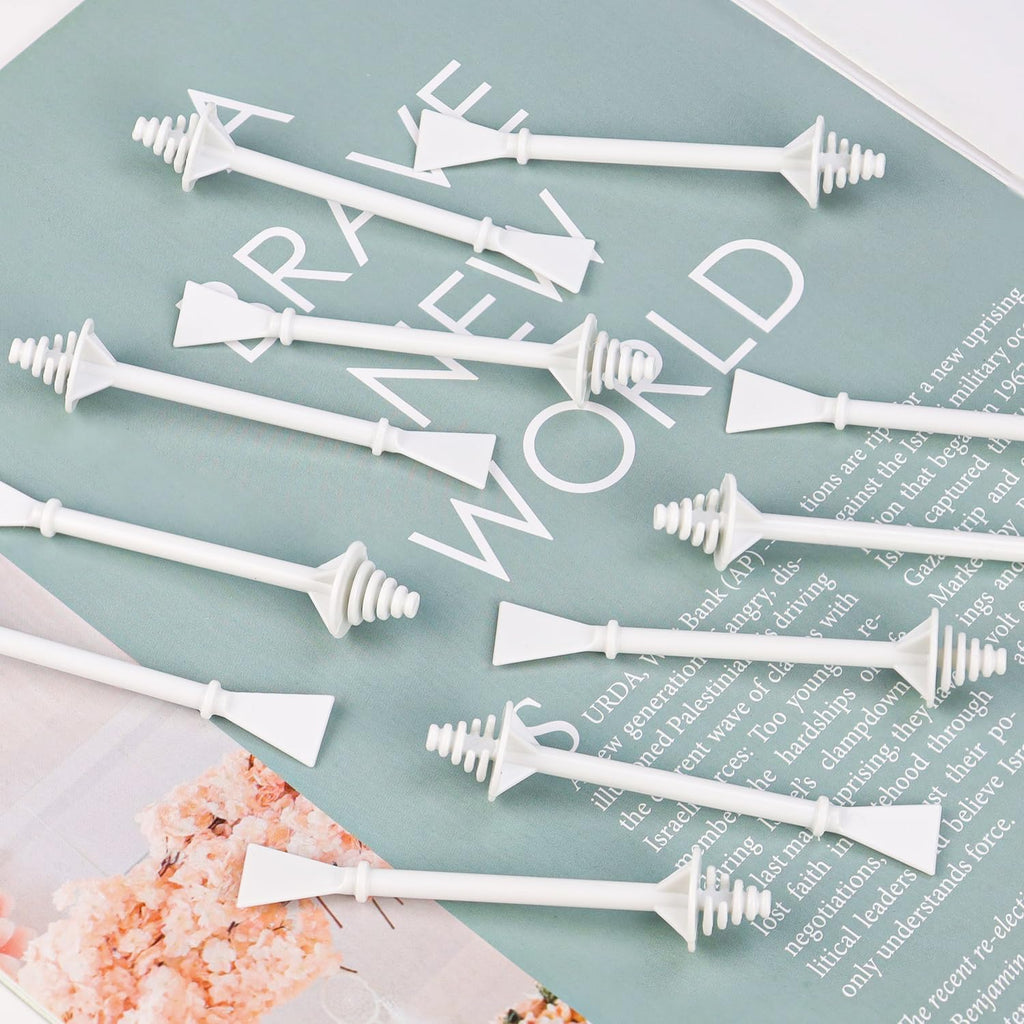 100 Pcs Nose Wax Sticks, Plastic Wax Applicator Sticks and Disposable Spatulas for Nostril Nasal Cleaning Ear Hair Removal