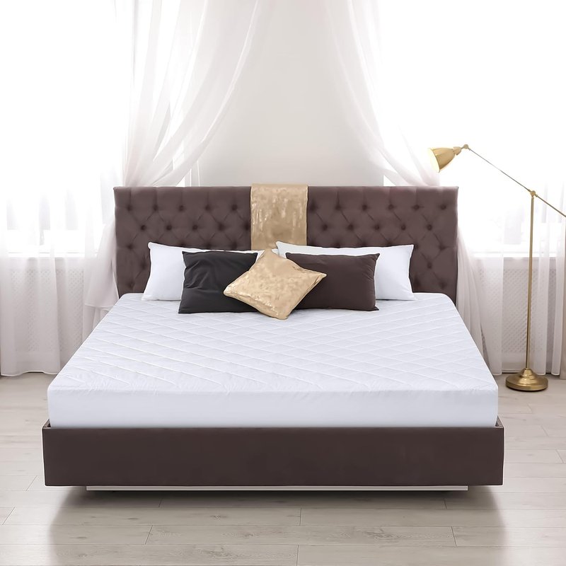 Utopia Bedding Quilted Fitted Mattress Pad - Full Size, Deep Pocket, Machine Washable | White, 10-Pack