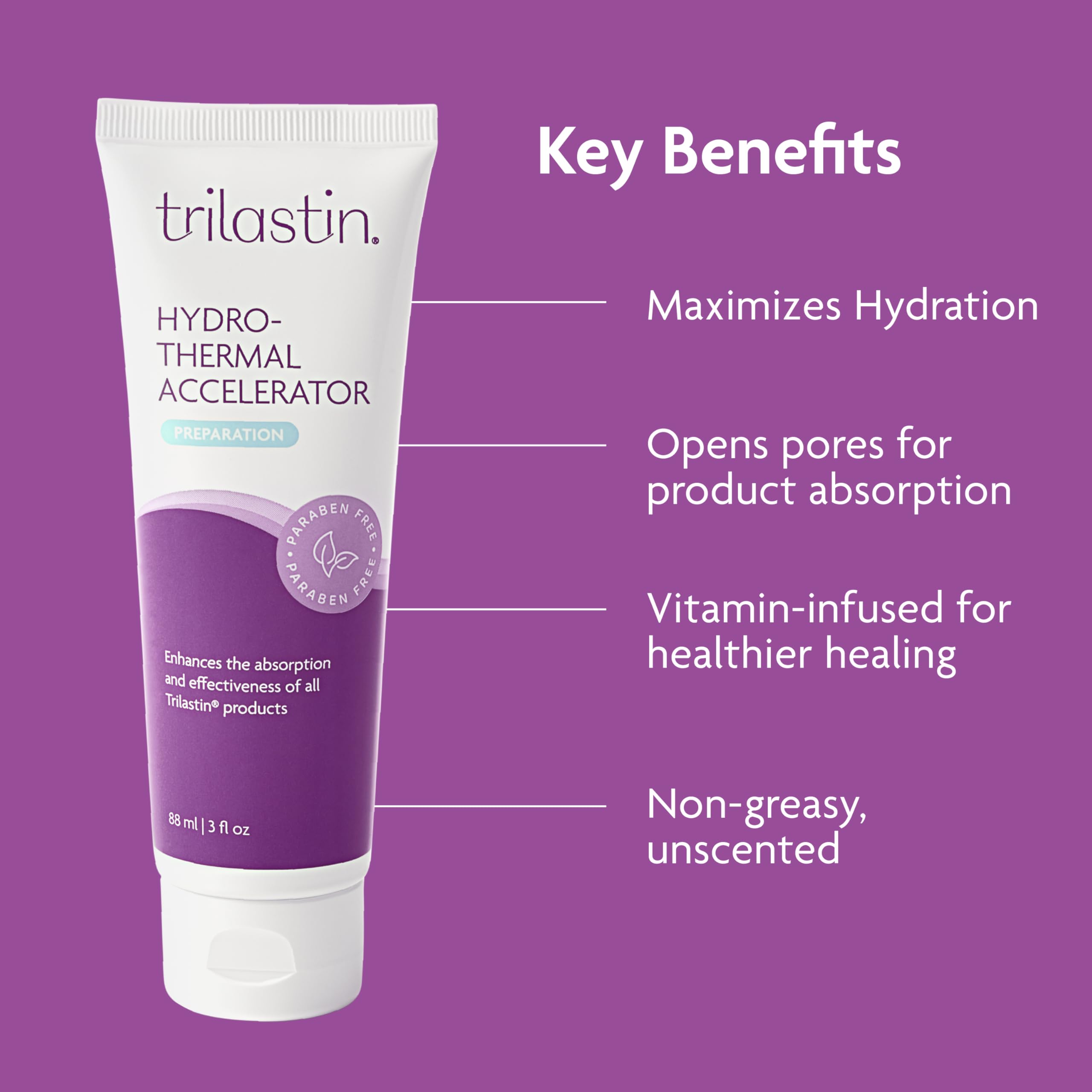 TriLASTIN Stretch Mark Cream & Serum Bundle - Intensive Stretch Mark Cream Treatment - Hyaluronic Acid Hydrothermal Accelerator - Maternity Skin Care Essential - 5.5 Oz Jar, 3 Oz Accelerator