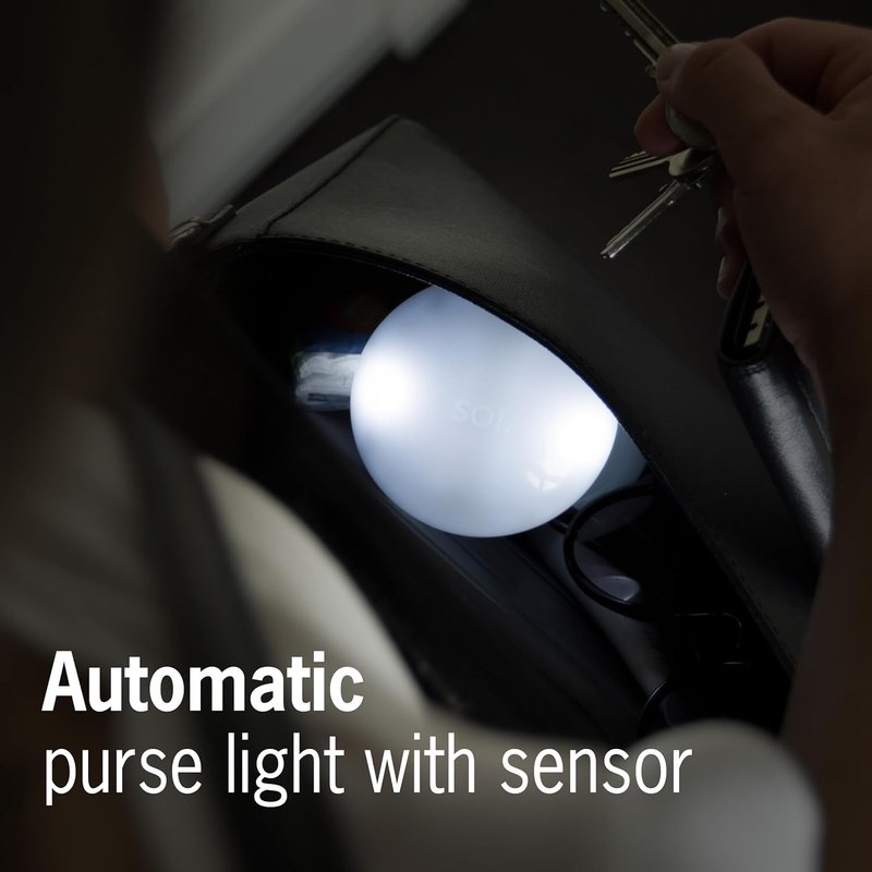 Brainstream SOI Handbag Light - Automatic Purse Light with Sensor & Replaceable Batteries - Made in Germany